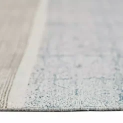 Dune Stone Blue Geometric Area Rug, 5x7