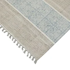 Dune Stone Blue Geometric Area Rug, 7x10