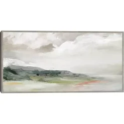 Earth and Clouds Abstract Framed Wall Art