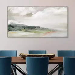 Earth and Clouds Abstract Framed Wall Art