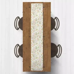 Easter Bunnies and Carrots Table Runner, 90 in.