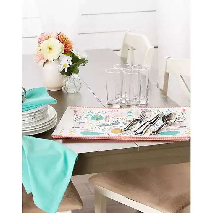 Easter Folk Garden Placemats, Set of 6