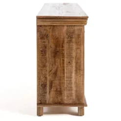 Easton Mango Wood 4-Door Cabinet