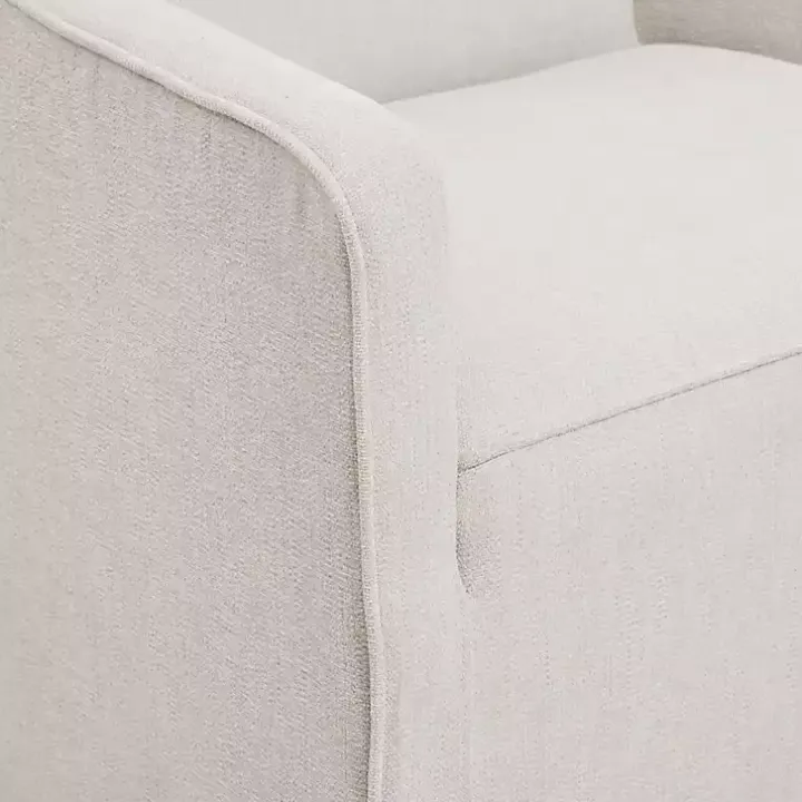 Elaine Cream Upholstered Skirted Dining Chair