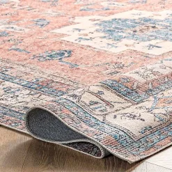Eleanor Medallion Washable Area Rug, 4x6