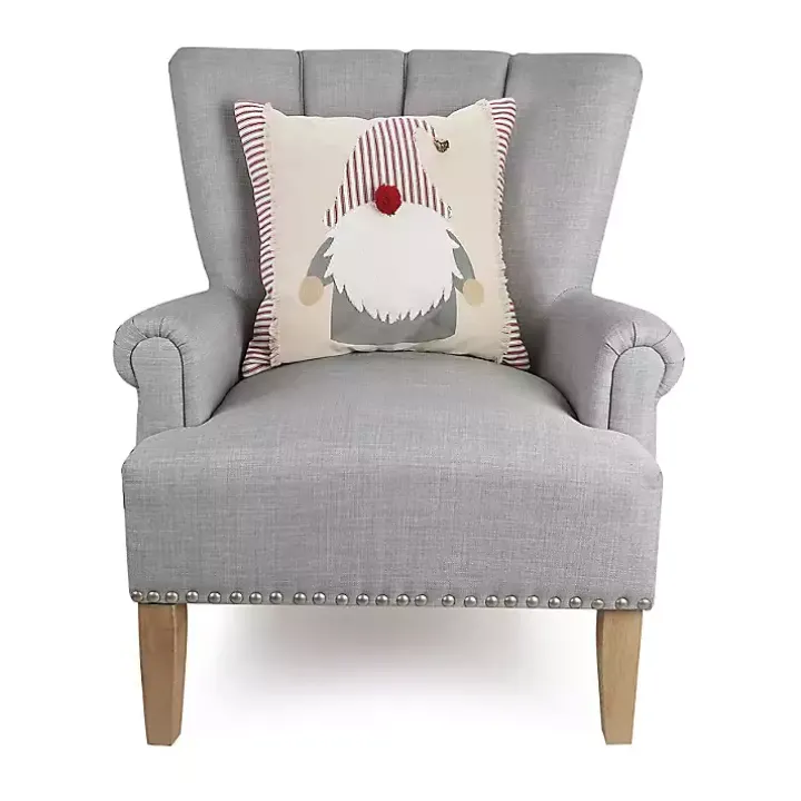Embroidered Gnome Pillow