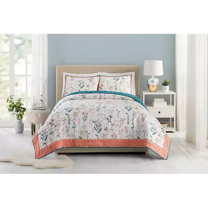 English Garden King 3-pc. Quilt Set