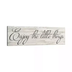 Enjoy the Little Things Canvas Art Print, 48x16