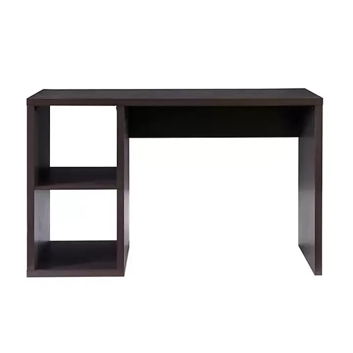 Espresso Cube Storage Wood Desk
