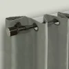 Espresso Metal Blackout Finial Curtain Rod, 72 in.