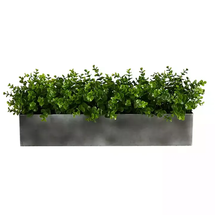 Eucalyptus Arrangement in Gray Planter Box