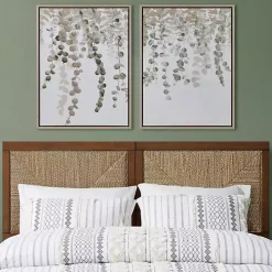 Eucalyptus Waterfall Canvas Art Prints, Set of 2