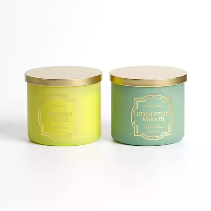 Eucalyptus Wreath & Cucumber Cactus 2pc Candle Set