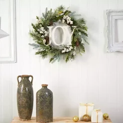 Evergreen Pineberry Joy Wreath