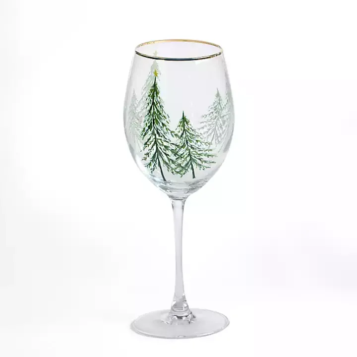 Evergreen Wine Glass