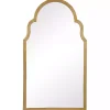 Ezra Gold Leaf Arched Mirror