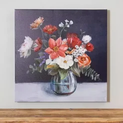 Fall Floral Vase Canvas Art Print