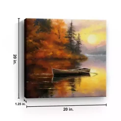 Fall Sunset Canvas Art Print, 20x20 in.