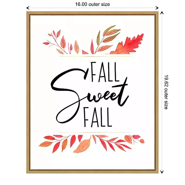 Fall Sweet Fall Foliage Framed Wall Art