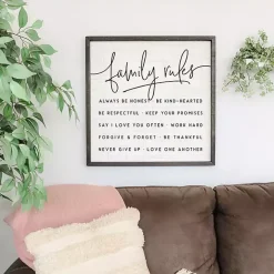 Family Rules Wall Plaque