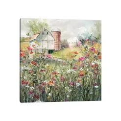 Farm in Bloom Canvas Art Print