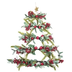 Faux Tiered Wall Christmas Tree