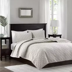 Faux Velvet California King 3-pc. Coverlet Set