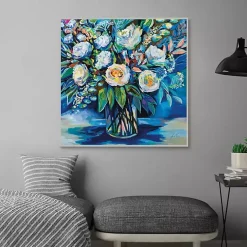 Feeling Blue Framed Canvas Art Print