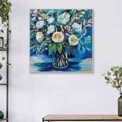 Feeling Blue Framed Canvas Art Print