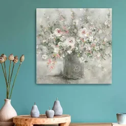 Felicitous Floral Canvas Art Print, 20x20 in.