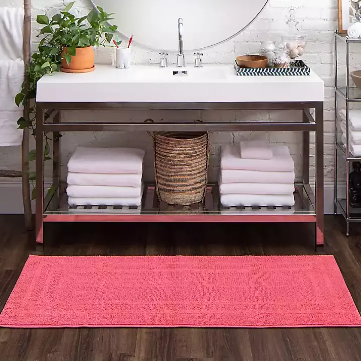 Fiesta Plush Reversible Cotton Bath Mat, 60 in.