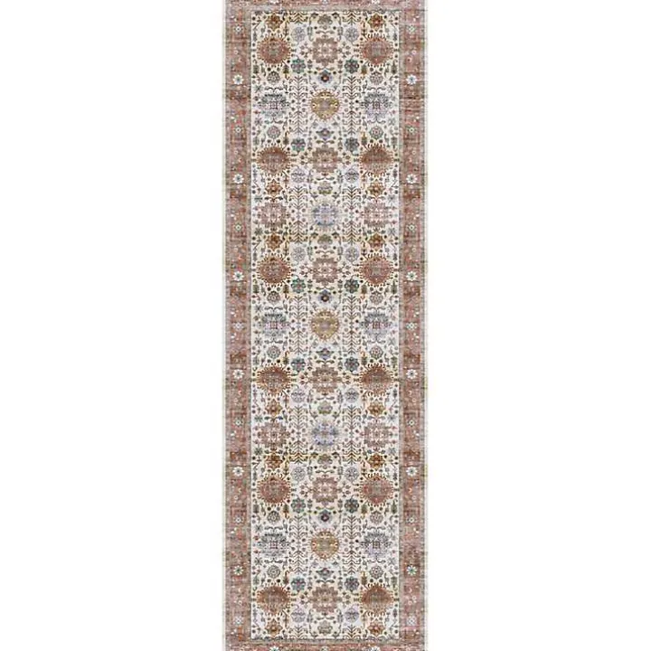 Fiona Vintage Bordered Runner, 2x7
