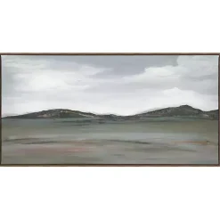 Firm Path Abstract Framed Canvas Art Print