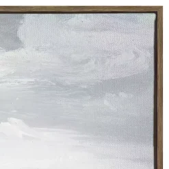 Firm Path Abstract Framed Canvas Art Print