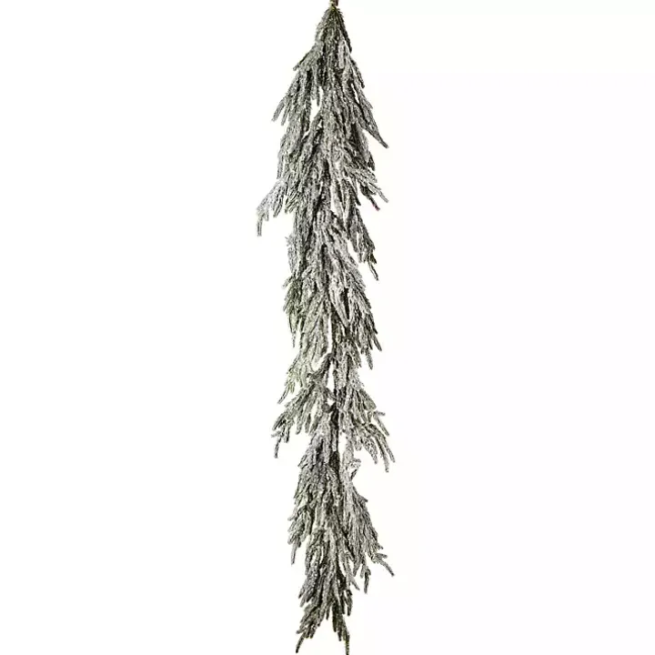 Flocked Norfolk Pine Garland