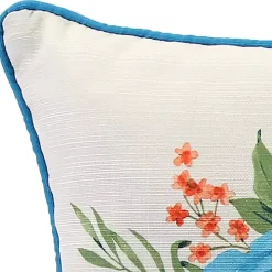 Floral Rain Boots Pillow