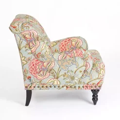 Floral Tufted Rebecca Accent Chair
