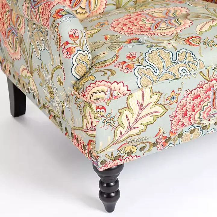 Floral Tufted Rebecca Accent Chair
