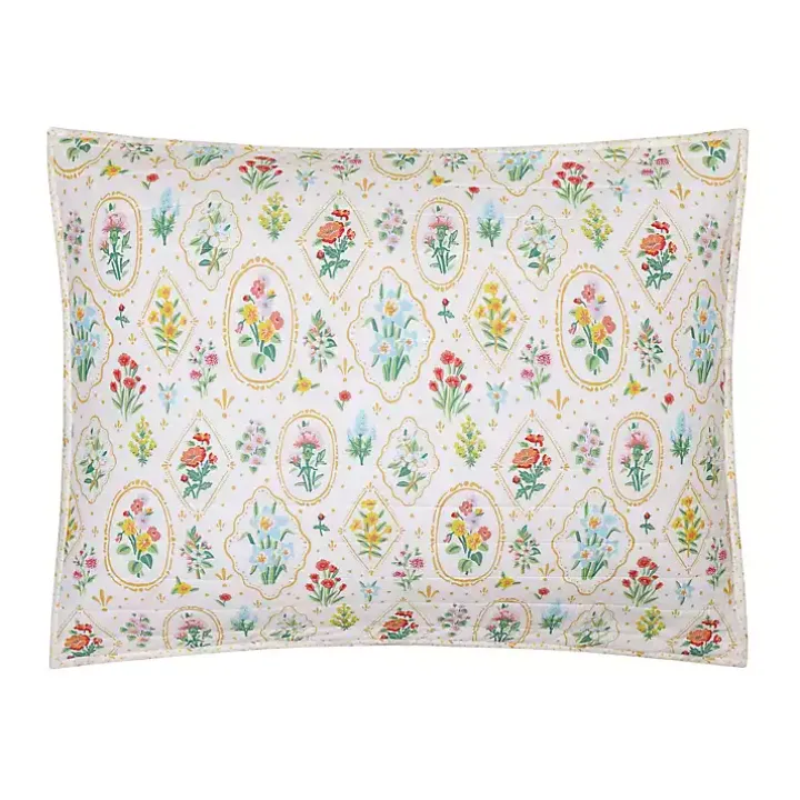 Floral Wallpaper 3-pc. Full/Queen Quilt Set