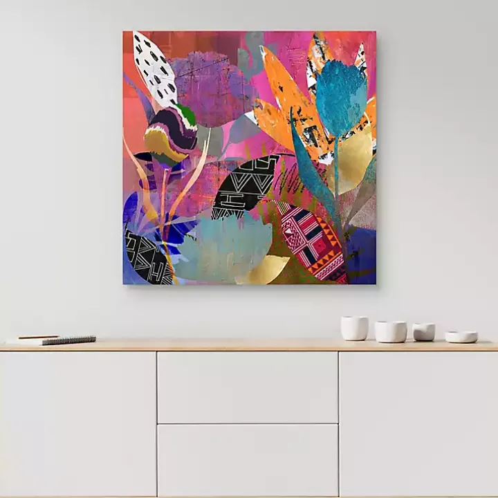 Flower Power Canvas Art Print, 35x35 in.