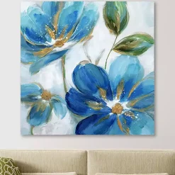 Flowering Blues II Giclee Canvas Art Print