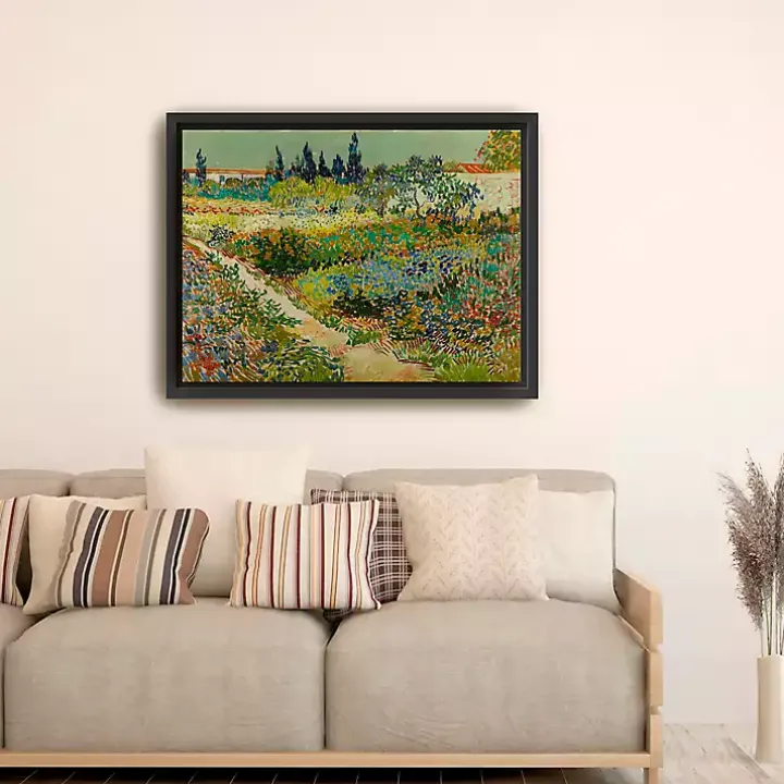 Flowering Garden Path Canvas Art Print, 42x32 in.