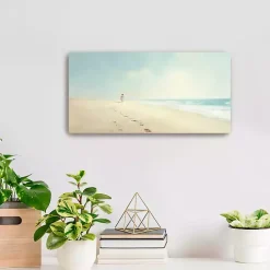 Footprints in the Sand Canvas Art Print, 20x10 in.