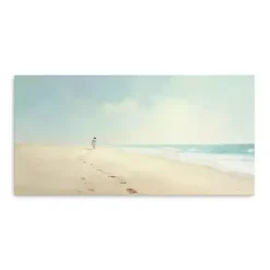 Footprints in the Sand Canvas Art Print, 60x30 in.