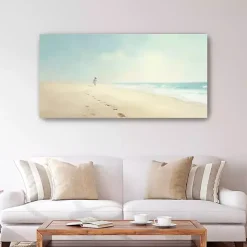 Footprints in the Sand Canvas Art Print, 60x30 in.