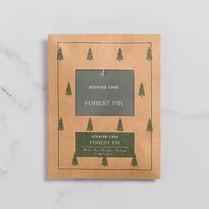 Forest Fir Scented Cards, Set of 3