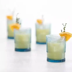 Fortessa Blue NoHo Tall Glasses, Set of 4