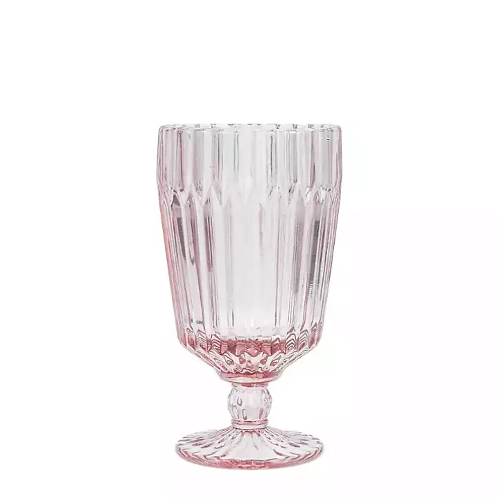 Fortessa Pink Archie Goblet Glasses, Set of 6