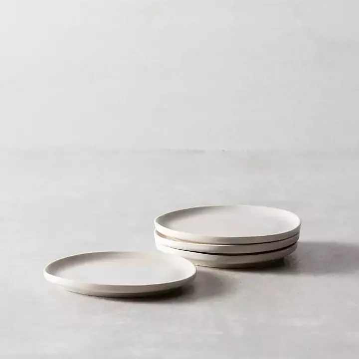 Fortessa Sand Ceramic Bread Plates, Set of 4