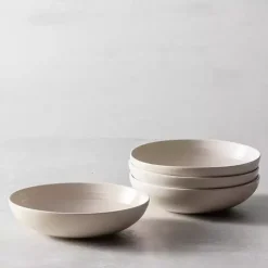 Fortessa Sand Ceramic Pasta Bowls, Set of 4